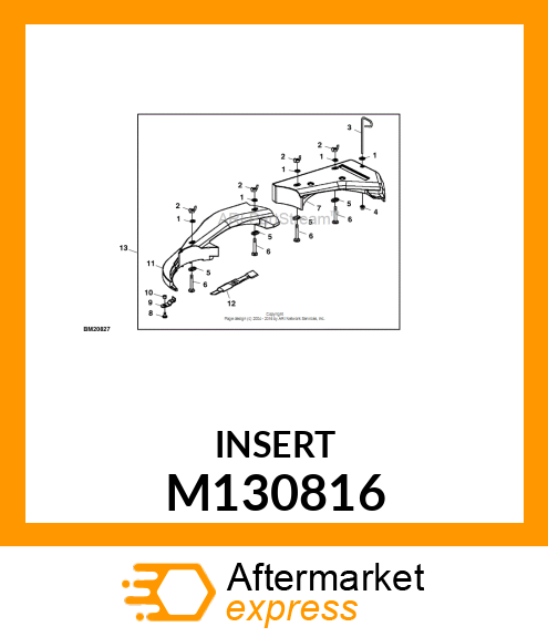 INSERT, INSERT, RH MULCH (54C) M130816