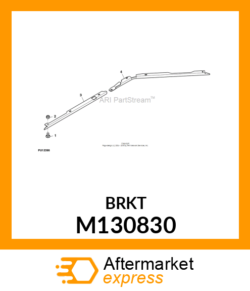 BAFFLE, RH FRONT(M130830 PAINTED) M130830