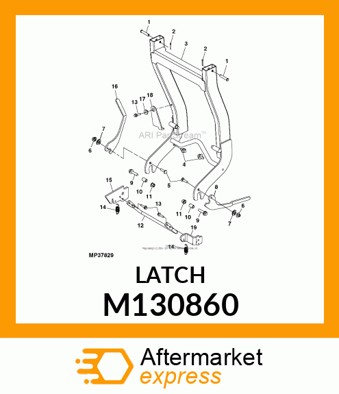 LATCH, RH MOUNT M130860