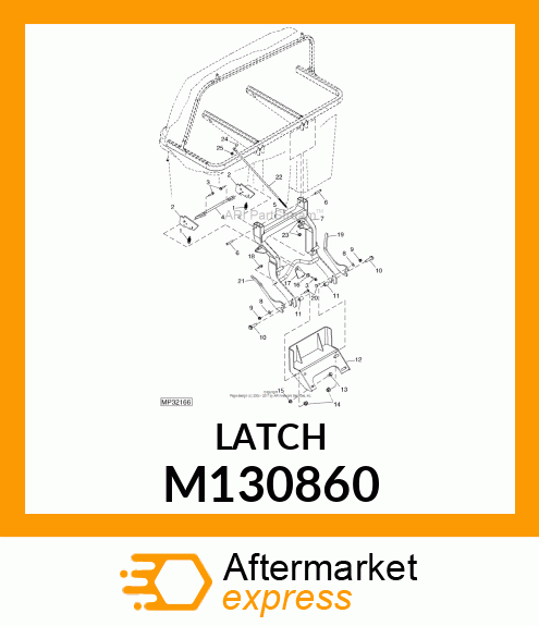 LATCH, RH MOUNT M130860