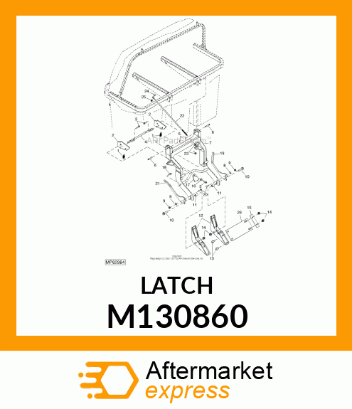 LATCH, RH MOUNT M130860