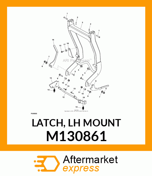 LATCH, LH MOUNT M130861