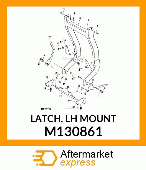 LATCH, LH MOUNT M130861