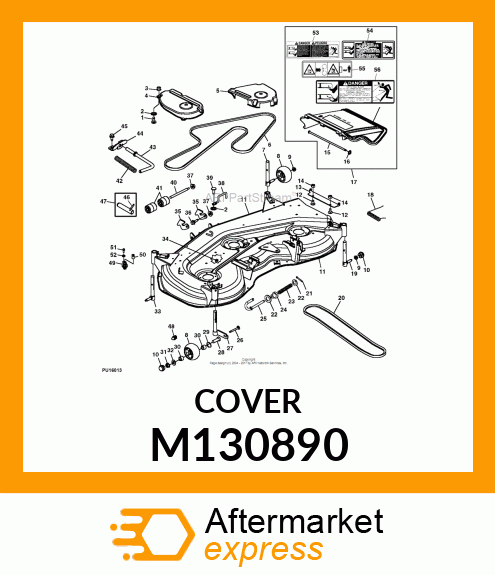 SHIELD, RH BELT (54C) M130890