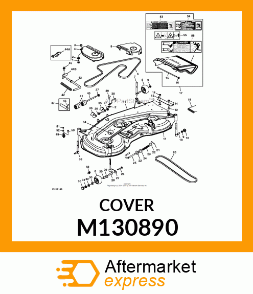 SHIELD, RH BELT (54C) M130890