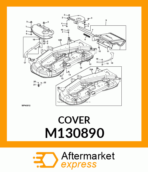 SHIELD, RH BELT (54C) M130890