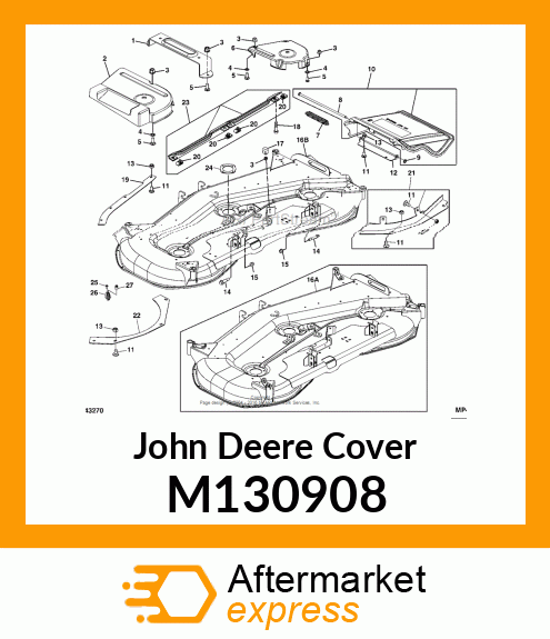 COVER, COVER, RH BELT INJECTION 62 M130908