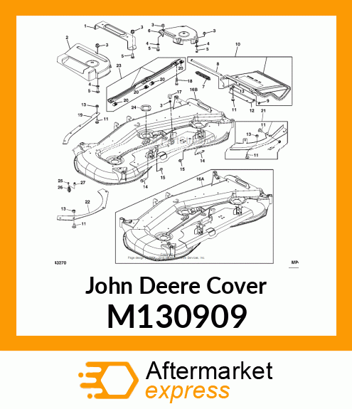 COVER, COVER, LH BELT INJECTION 62 M130909