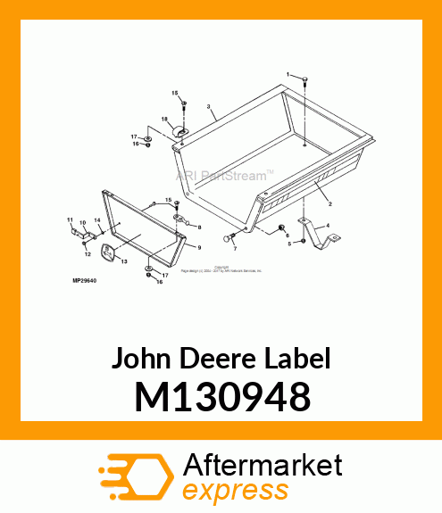 LABEL,#7 CART SIDE M130948