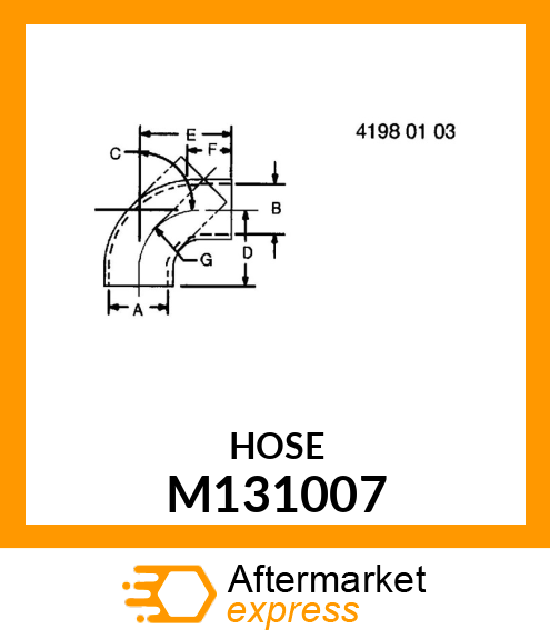 HOSE, HYDRAULIC SUCTION M131007