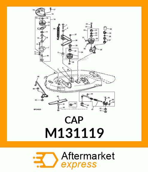 CAP, CAP, PLASTIC M131119