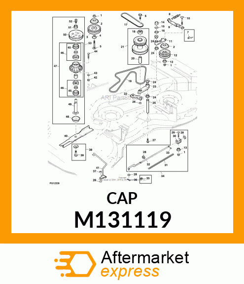 CAP, CAP, PLASTIC M131119