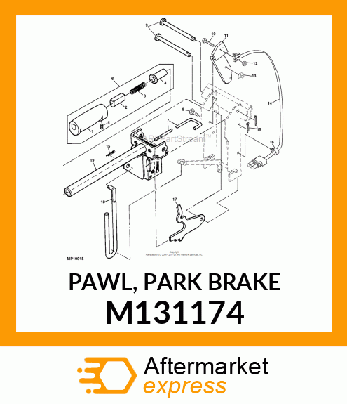 PAWL, PARK BRAKE M131174