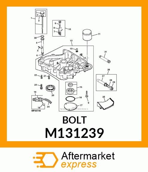 SCREW, FLANGED, METRIC M131239