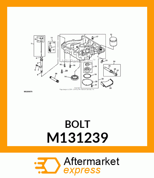 SCREW, FLANGED, METRIC M131239