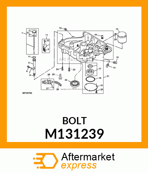 SCREW, FLANGED, METRIC M131239