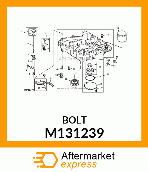 SCREW, FLANGED, METRIC M131239