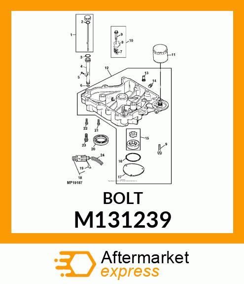 SCREW, FLANGED, METRIC M131239