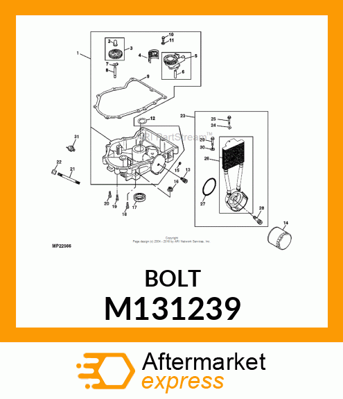 SCREW, FLANGED, METRIC M131239