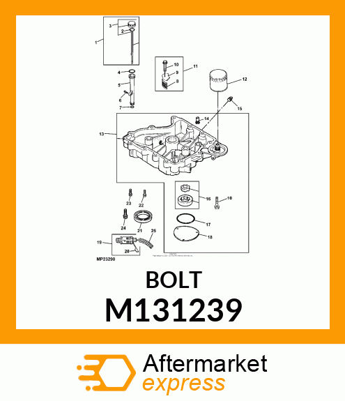 SCREW, FLANGED, METRIC M131239