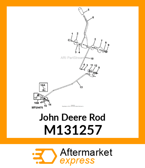 ROD, UPPER THROTTLE M131257