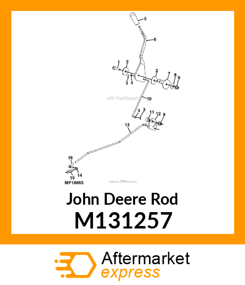 ROD, UPPER THROTTLE M131257