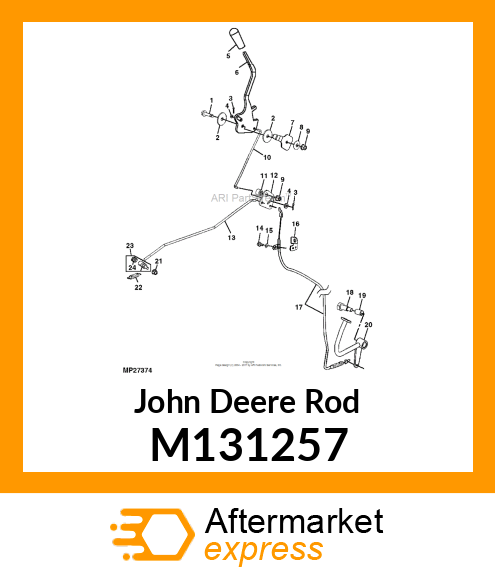 ROD, UPPER THROTTLE M131257