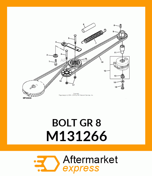 SCREW, 7/16 M131266