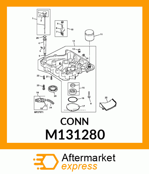 VALVE, OIL PRESSURE RELIEF M131280