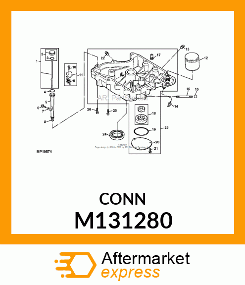 VALVE, OIL PRESSURE RELIEF M131280