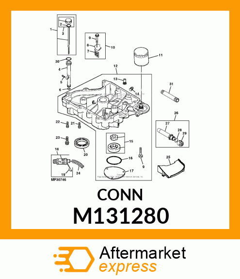 VALVE, OIL PRESSURE RELIEF M131280