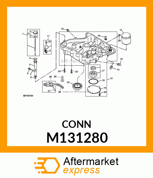 VALVE, OIL PRESSURE RELIEF M131280