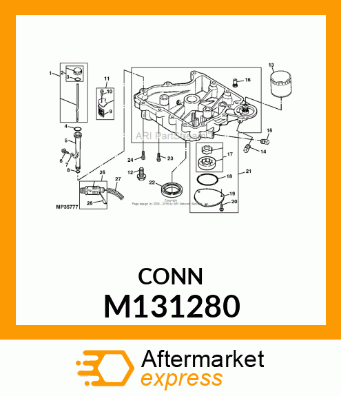 VALVE, OIL PRESSURE RELIEF M131280