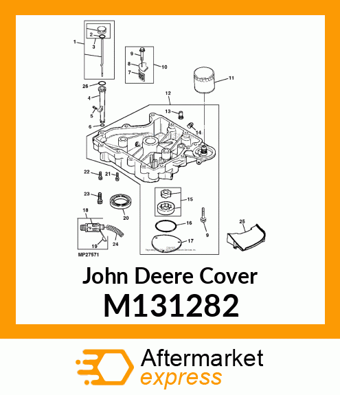 COVER, OIL PUMP M131282