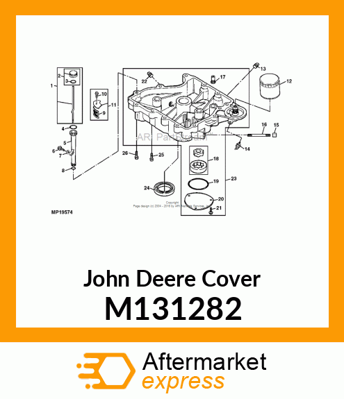 COVER, OIL PUMP M131282