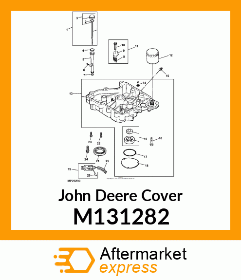 COVER, OIL PUMP M131282