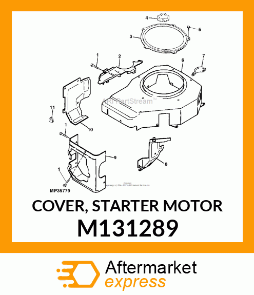 COVER, STARTER MOTOR M131289