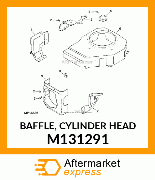 BAFFLE, CYLINDER HEAD M131291