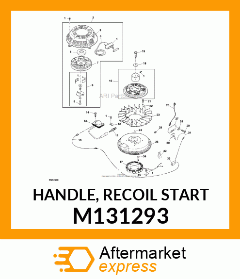 HANDLE, RECOIL START M131293