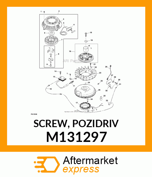 SCREW, POZIDRIV M131297