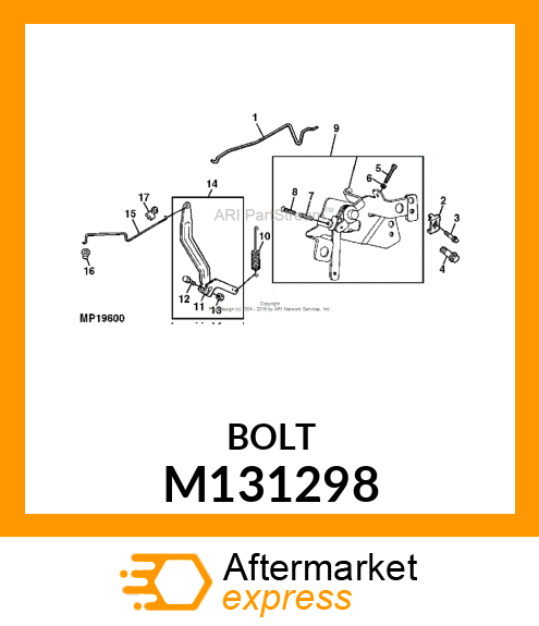 SCREW, HEX CAP M4X0.7X30 M131298