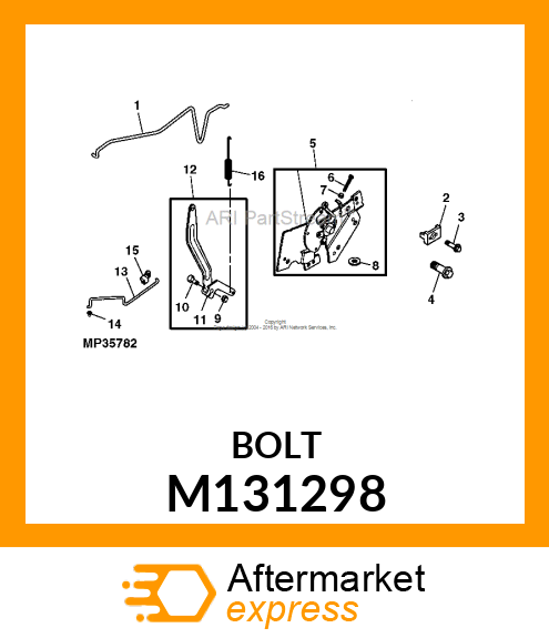 SCREW, HEX CAP M4X0.7X30 M131298