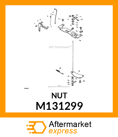 NUT, HEX M4 X 0.7 M131299