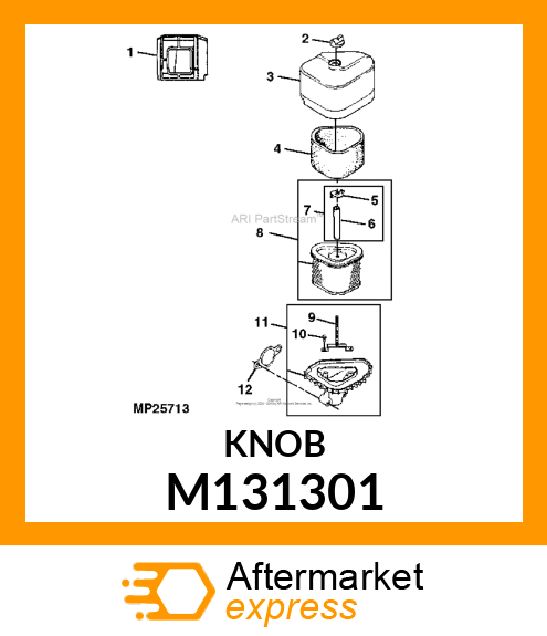 KNOB, AIR CLEANER COVER M131301