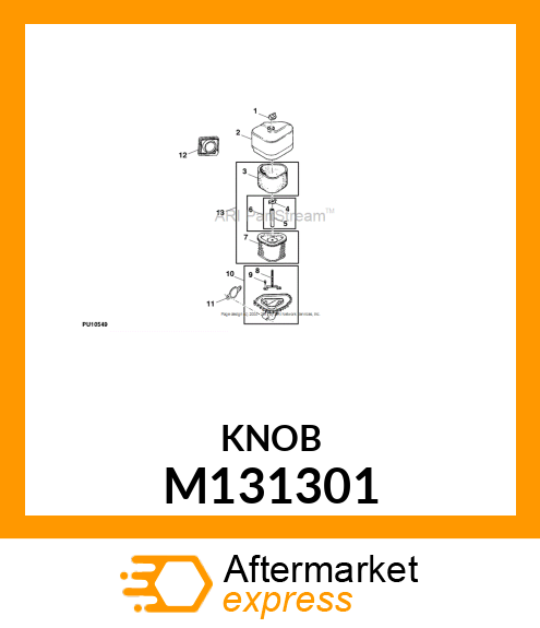 KNOB, AIR CLEANER COVER M131301