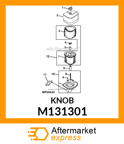 KNOB, AIR CLEANER COVER M131301