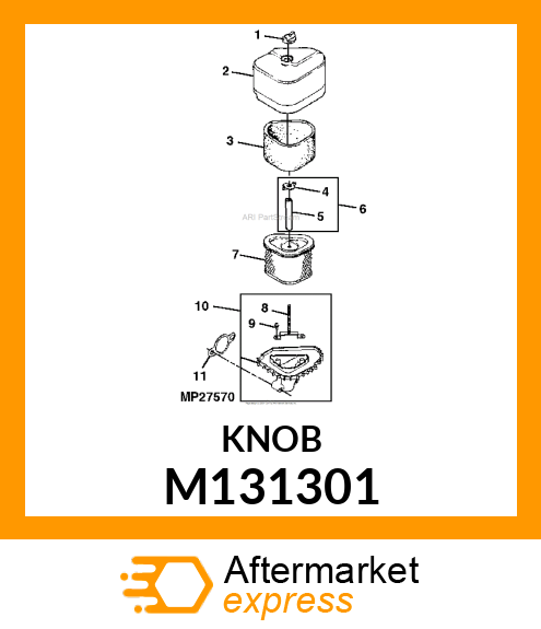 KNOB, AIR CLEANER COVER M131301