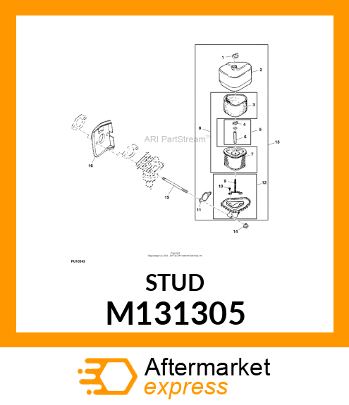 STUD, M6 X 1.0 X 79 M131305