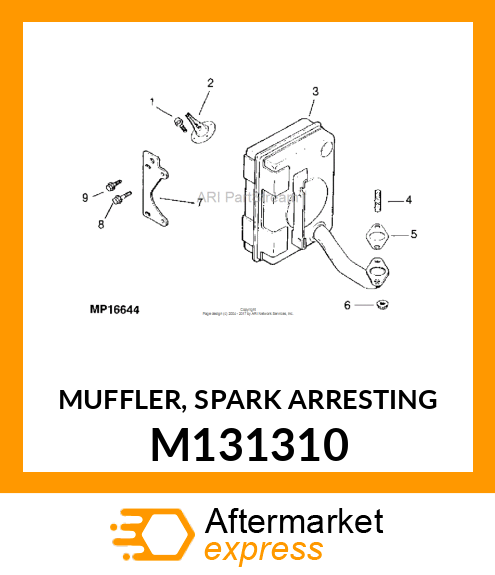 MUFFLER, SPARK ARRESTING M131310