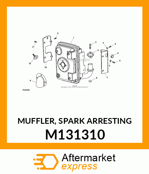 MUFFLER, SPARK ARRESTING M131310